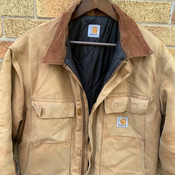 Vintage Insulated Carhartt Jacket Brown - Picture 5 of 9